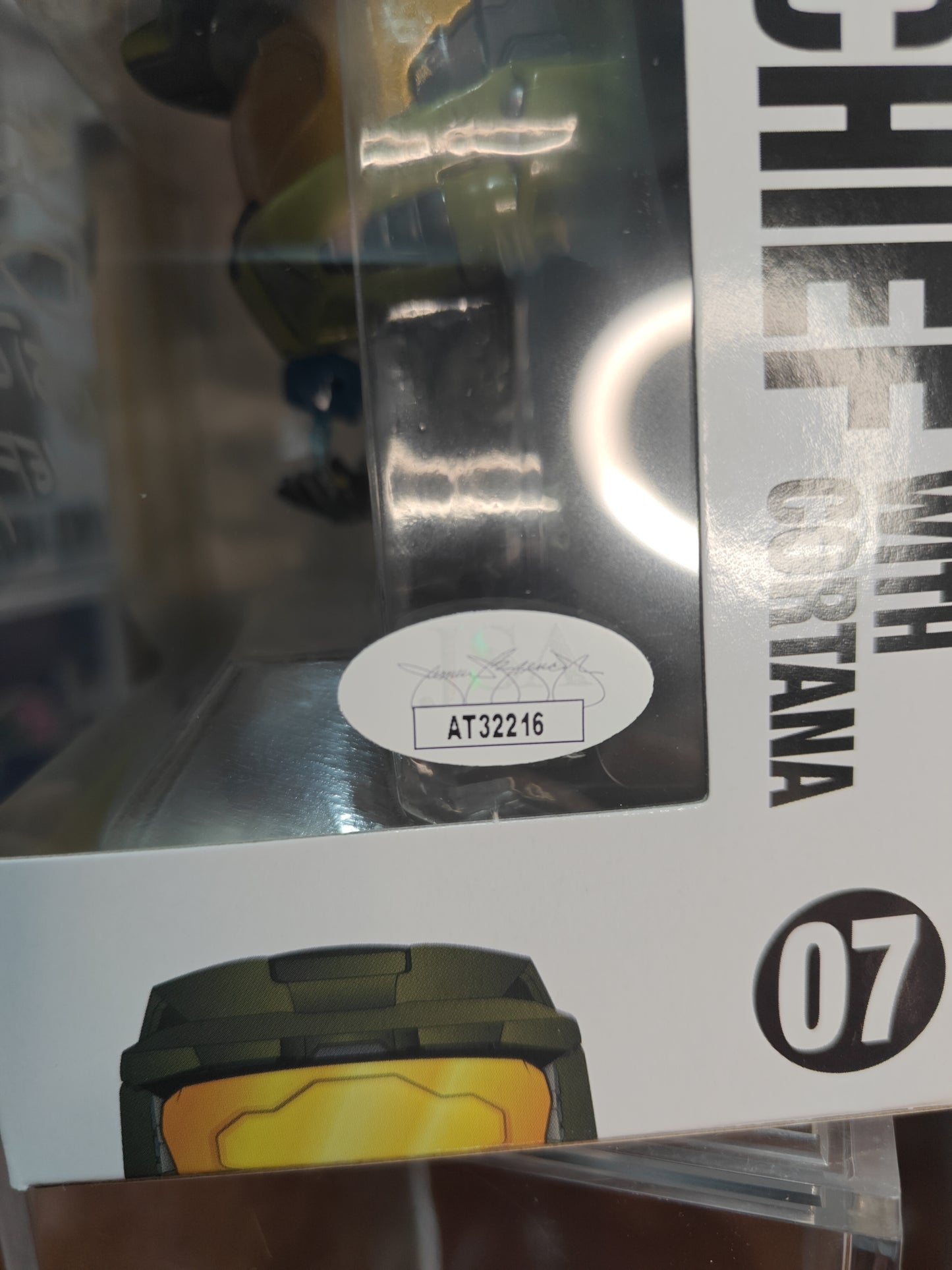 Master Chief with Cortana Signed by Steve Downes 07