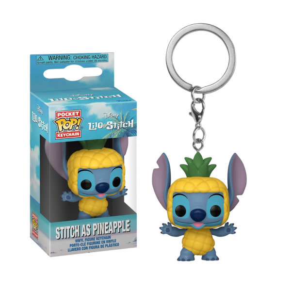 Stitch as Pineapple Funko Keychain