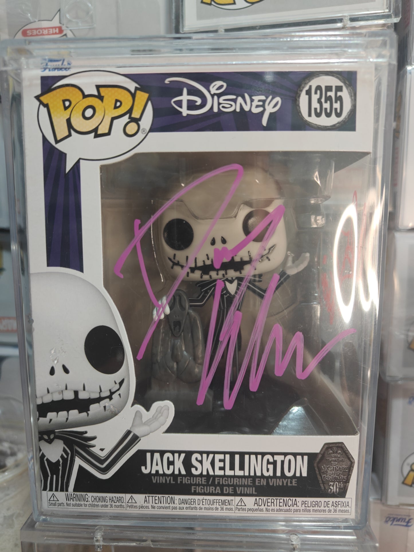 Jack Skellington 1355 Signed by Chris Sarandon & Danny Elfman