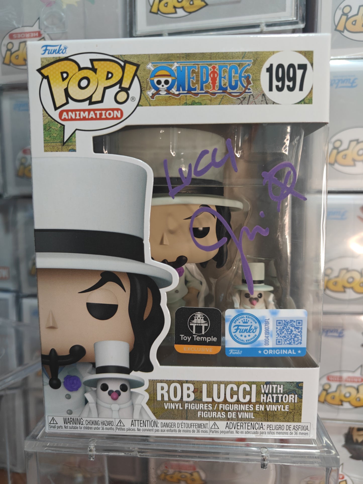 Rob Lucci with Hattori signed by