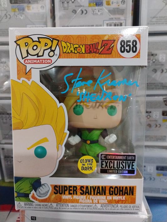 Super Saiyan Gohan 858 signed by Steve Kramer(Shenron Voice Actor)