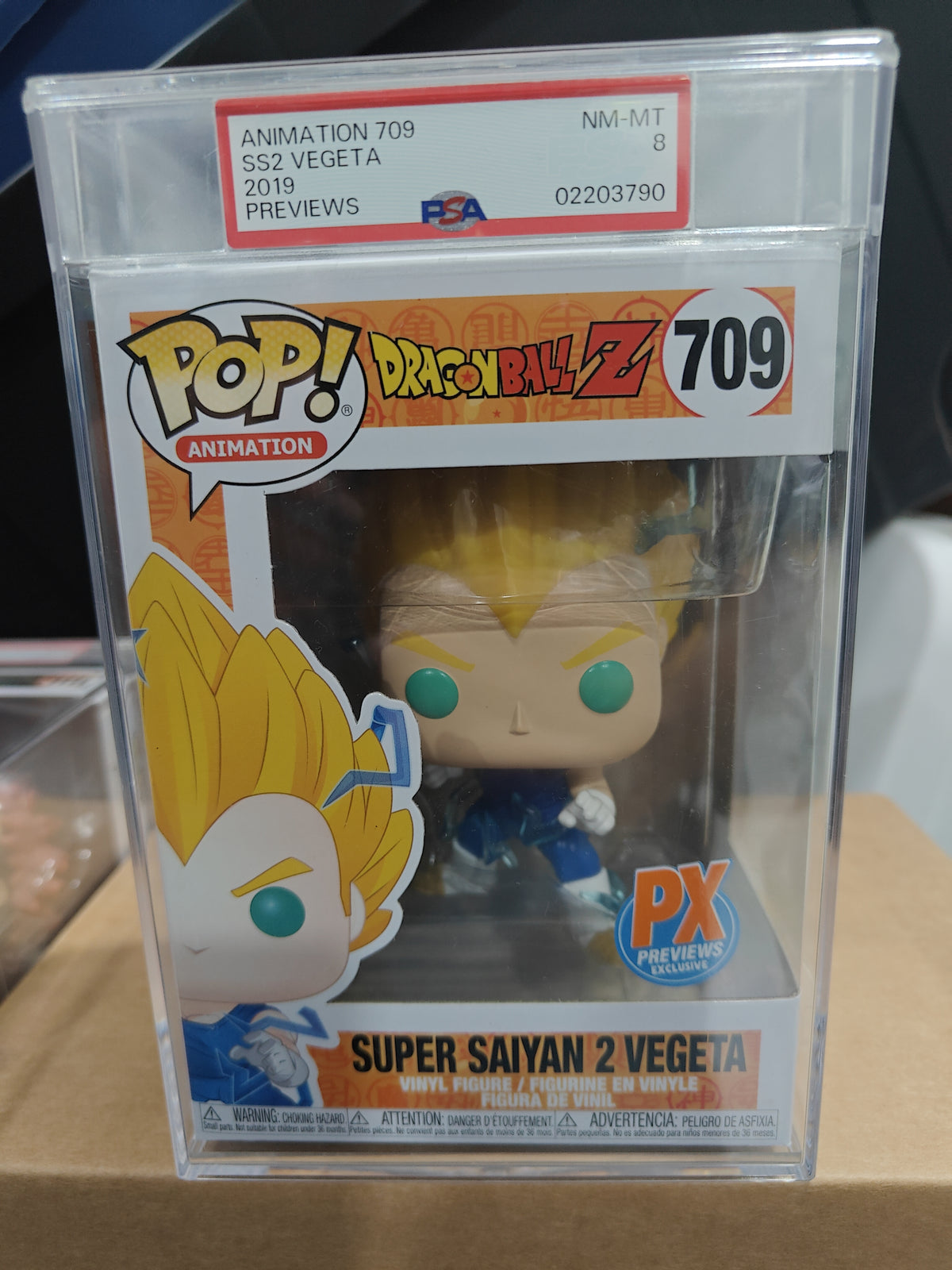 Super Saiyan 2 Vegeta 709 PSA 8