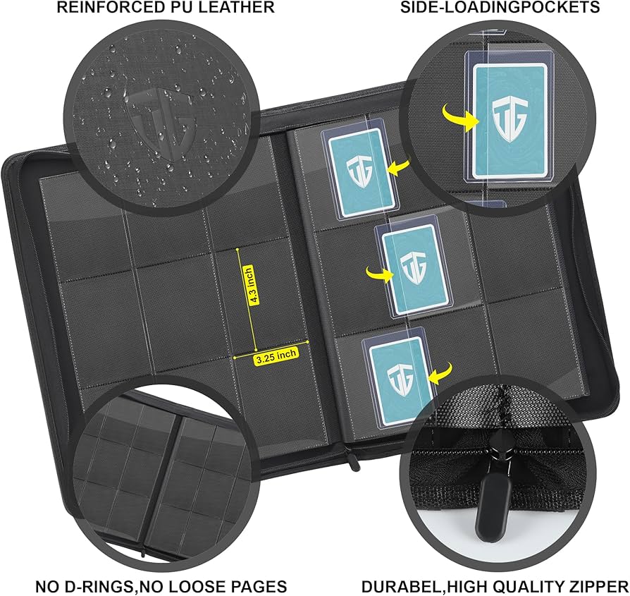 TCGUARD Topload Binder (Black)