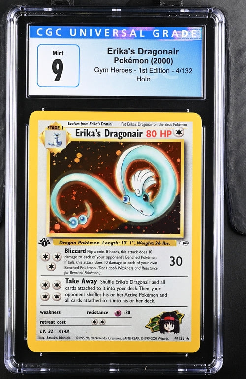 Erika's Dragonair Holo 1st Edition - CGC 9