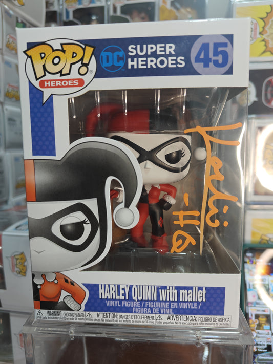 Harley Quinn with mallet 45 signed by Karli Hoch