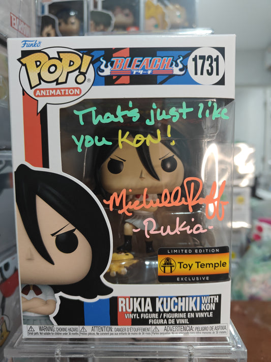 Rukia Kuchiki with Kon 1731 Signed by Michelle Ruff