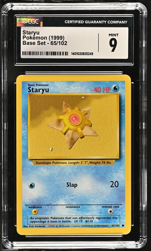 Staryu Base Set 65 CGC Mint 9