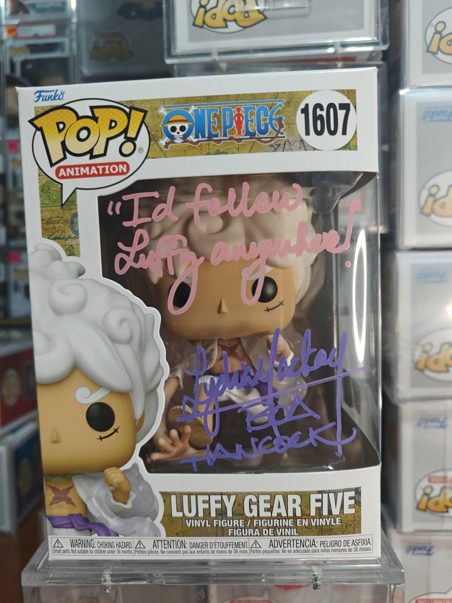 Luffy Gear Five signed by Lydia Mackay (Voice of Boa Hancock) 1607
