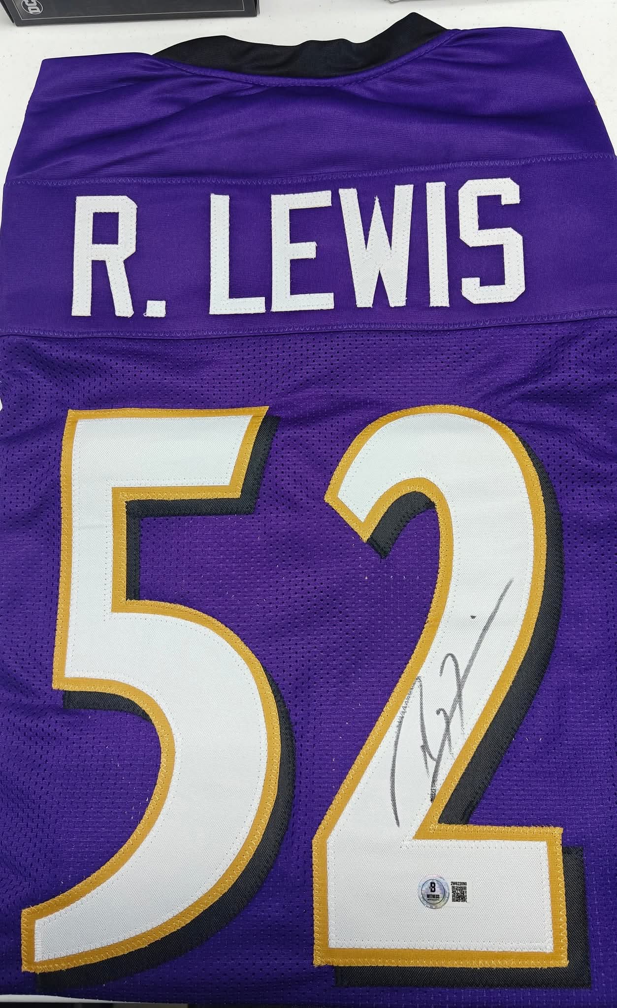 Ray Lewis- Autographed Baltimore Ravens Authentic Jersey - Beckett Certified
