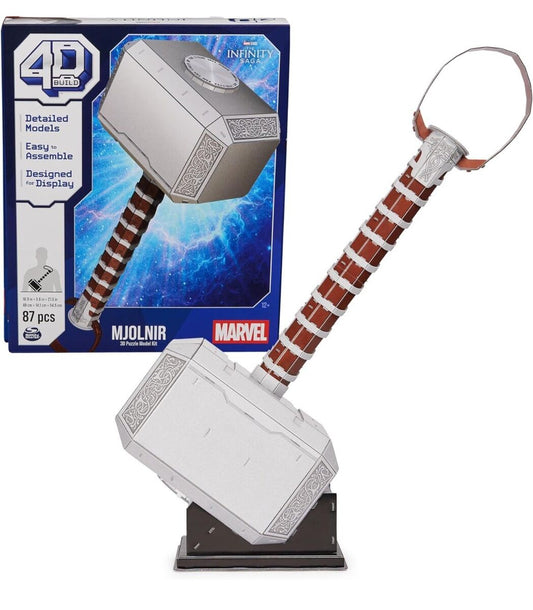 4D BUILD - Marvel Thor Mjolnir Hammer Model Kit Puzzle 87pc